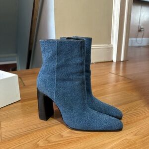 Balenciaga denim bootie